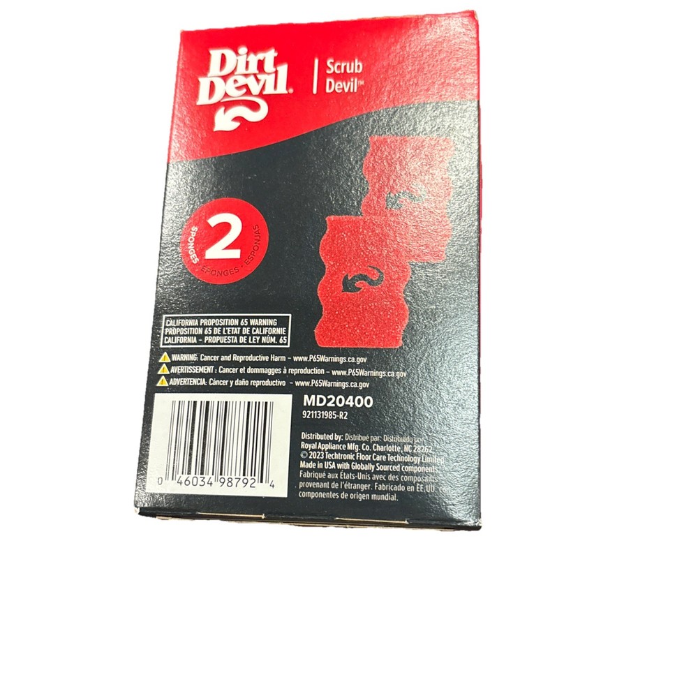 Dirt Devil Scrub Devil Sponges MD20400