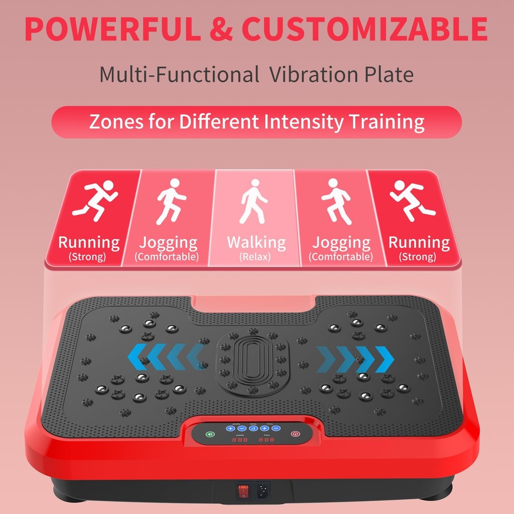 Vibration Plate Exercise Machine – Full Body Vibration Platform for Weight Lo...