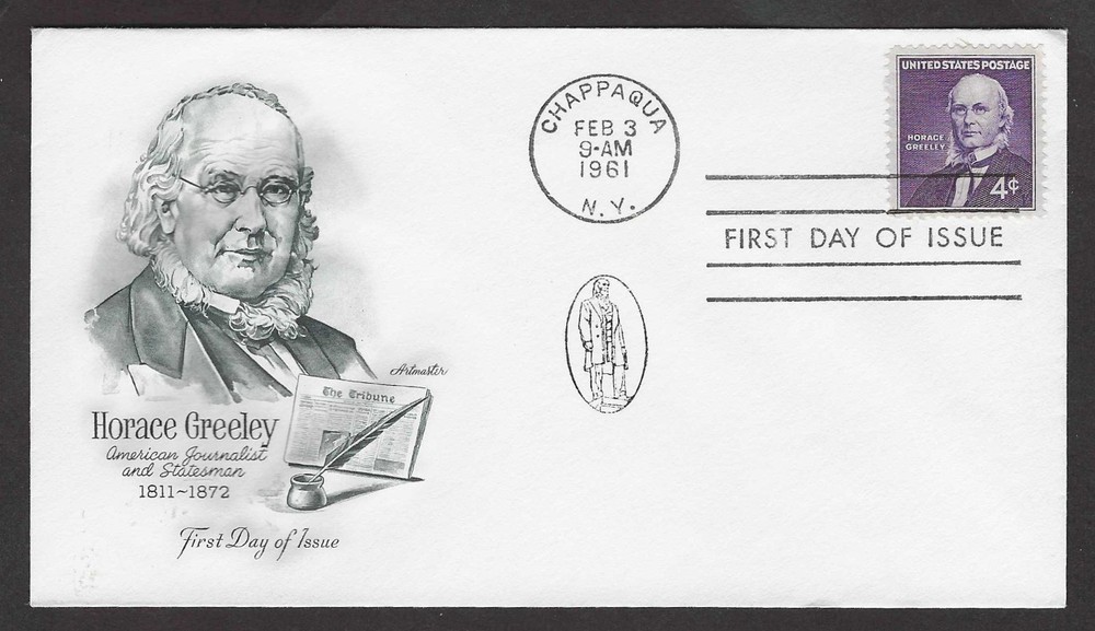 #1177 4c Horace Greeley - Artmaster FDC
