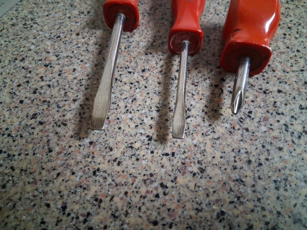 Mac Tools P212XA #2 Stubby Phillips, 2 Flat Head Screwdriver Red Handle