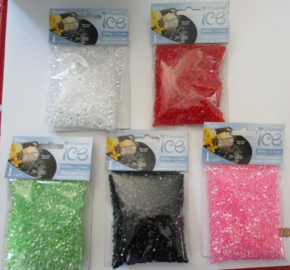 DARICE DIAMOND ICE..2000 PC..HIGH LUSTRE GEMS