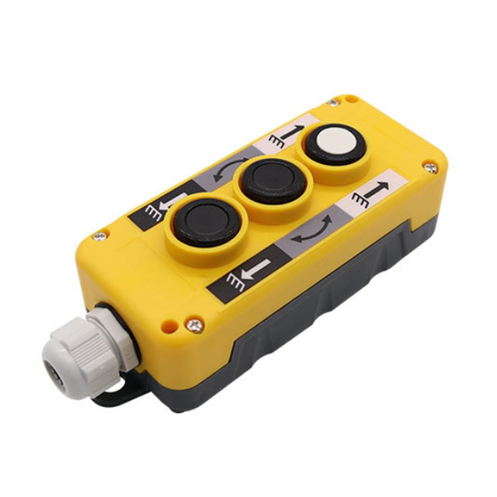 Crane Trailer Hoist Push Button Switch, 3 Button Industrial Remote Control c2