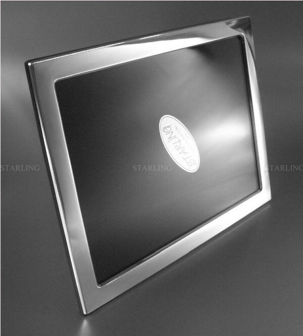 13x18 Photo Frame - Just Plain - Sterling Silver 925 - Frame Width 13 mm (V2)