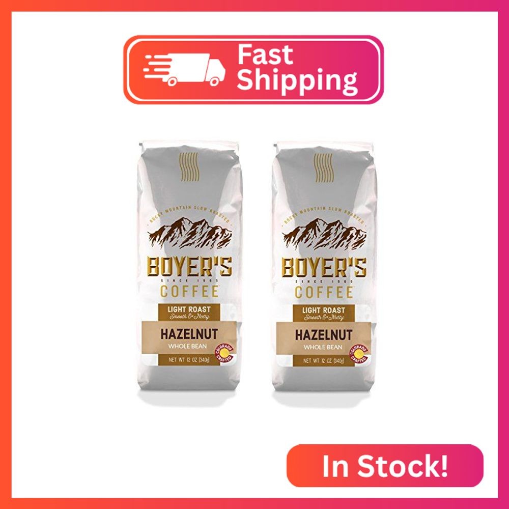 Hazelnut Flavored Coffee, Whole Bean, 2-Pack (1.5lb)