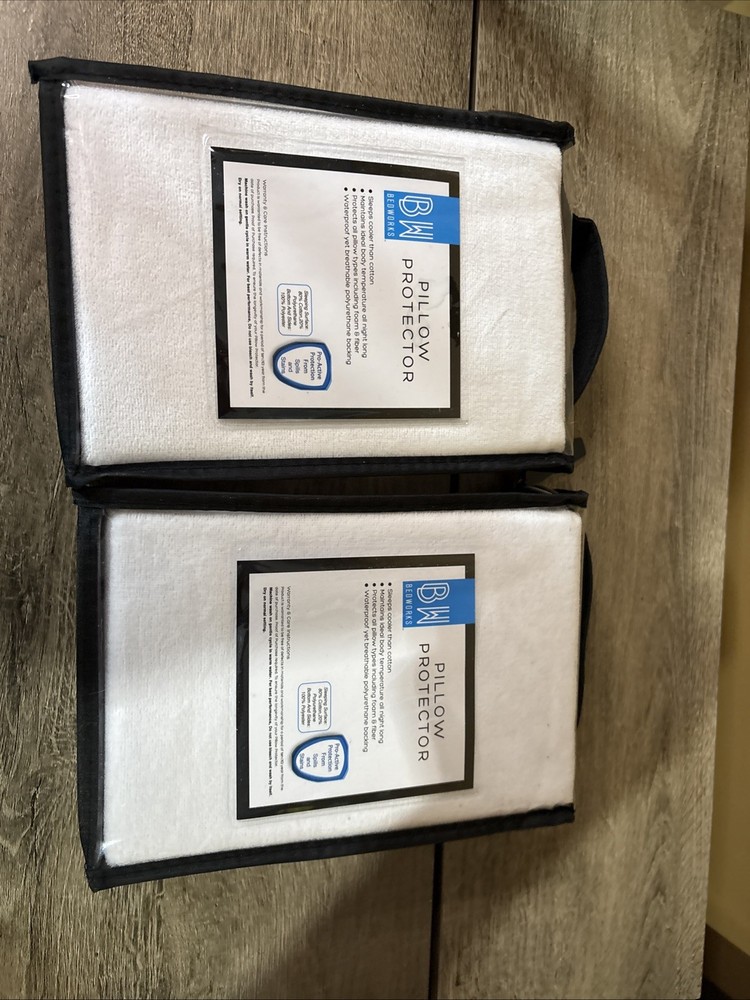 BW Bedworks - Two Pillow Protector 20" x 28" New in package