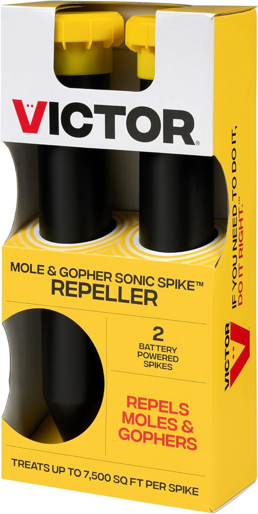 Mole and Gopher Sonic Spike - Outdoor Mole and Gopher Repellent - M9012 - Chemic