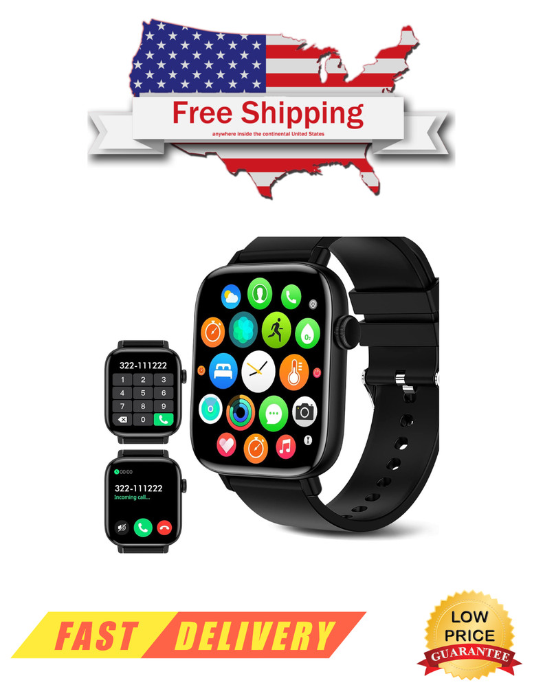 Smart Watch for Android iPhone, 1.9" Fitness Tracker with Answer/Make Calls