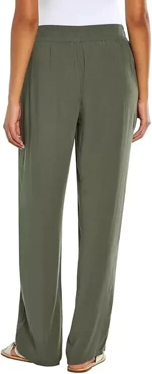 Three Dots Women's Elastic Pull On Pant with Pockets