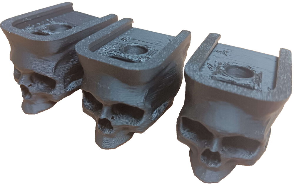 WE Glock 17/19 Skull Magazine Plates (3-Pack) - Airsoft Accessory