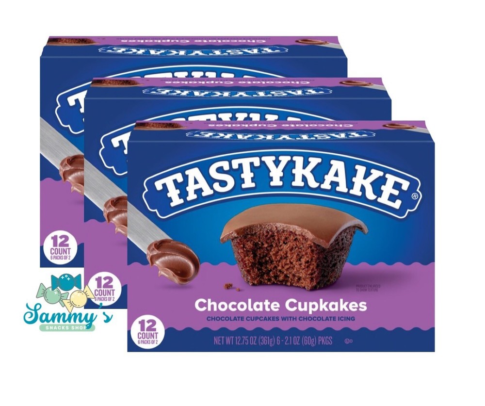 Tastykake Chocolate Cupcakes 3 Boxes
