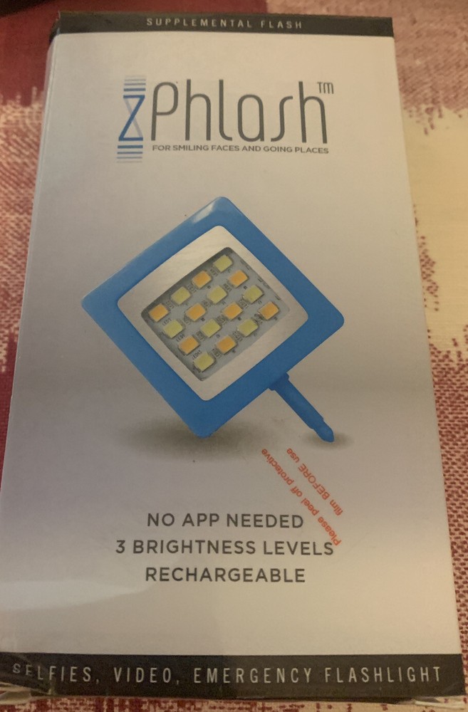 ZPHLASH SUPPLEMENTAL FLASH PORTABLE SMARTPHONE NO APP NEEDED