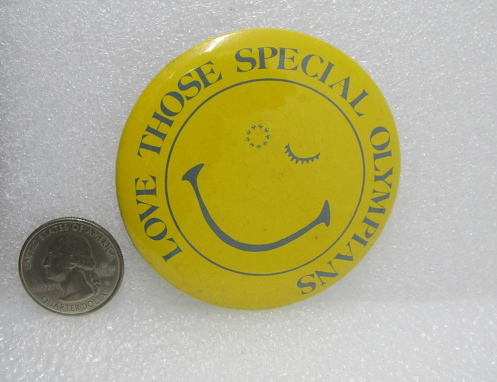 Love Those Special Olympians Button Pin
