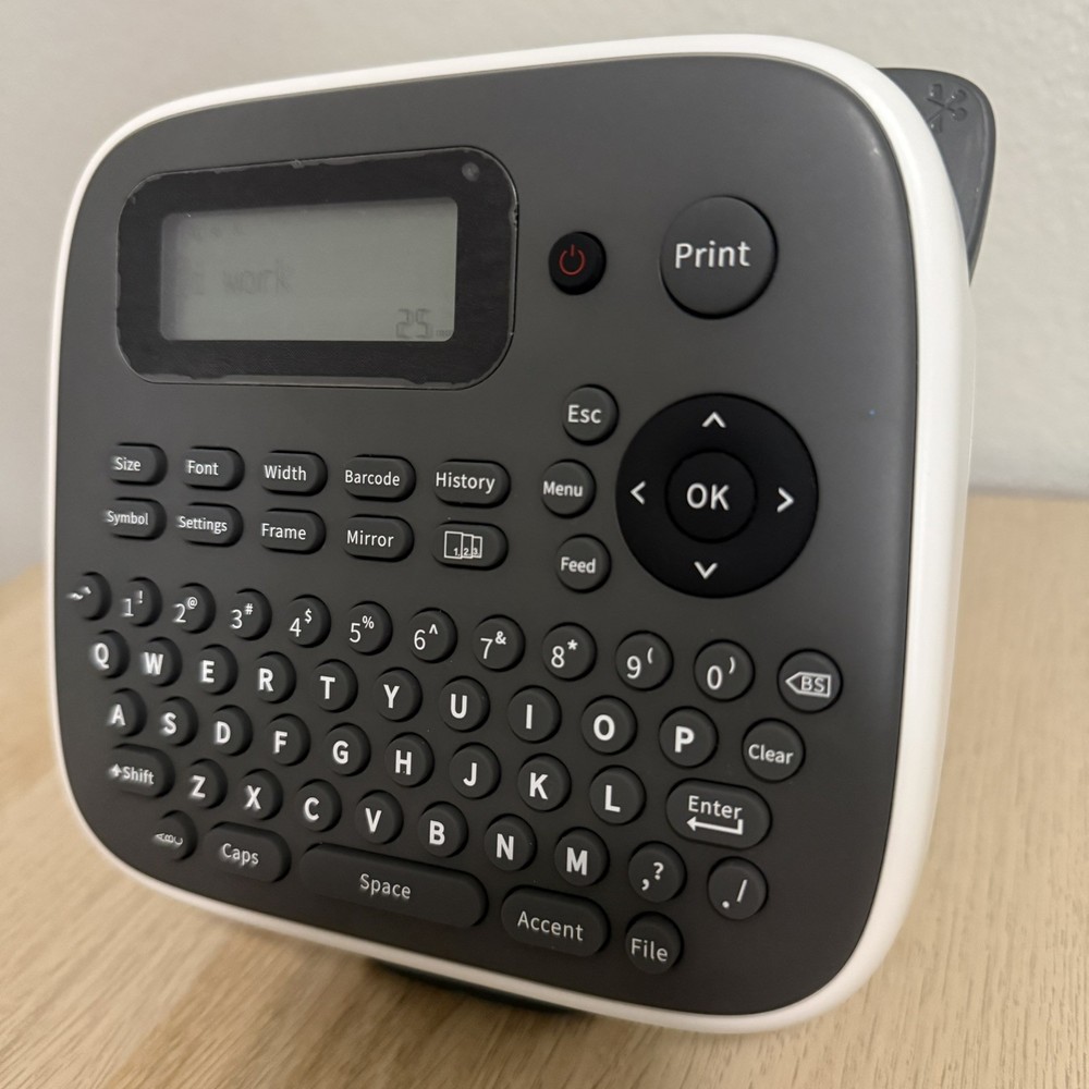 Desktop Label Maker Waterproof-Labels, D210S Label Maker Machine Gray