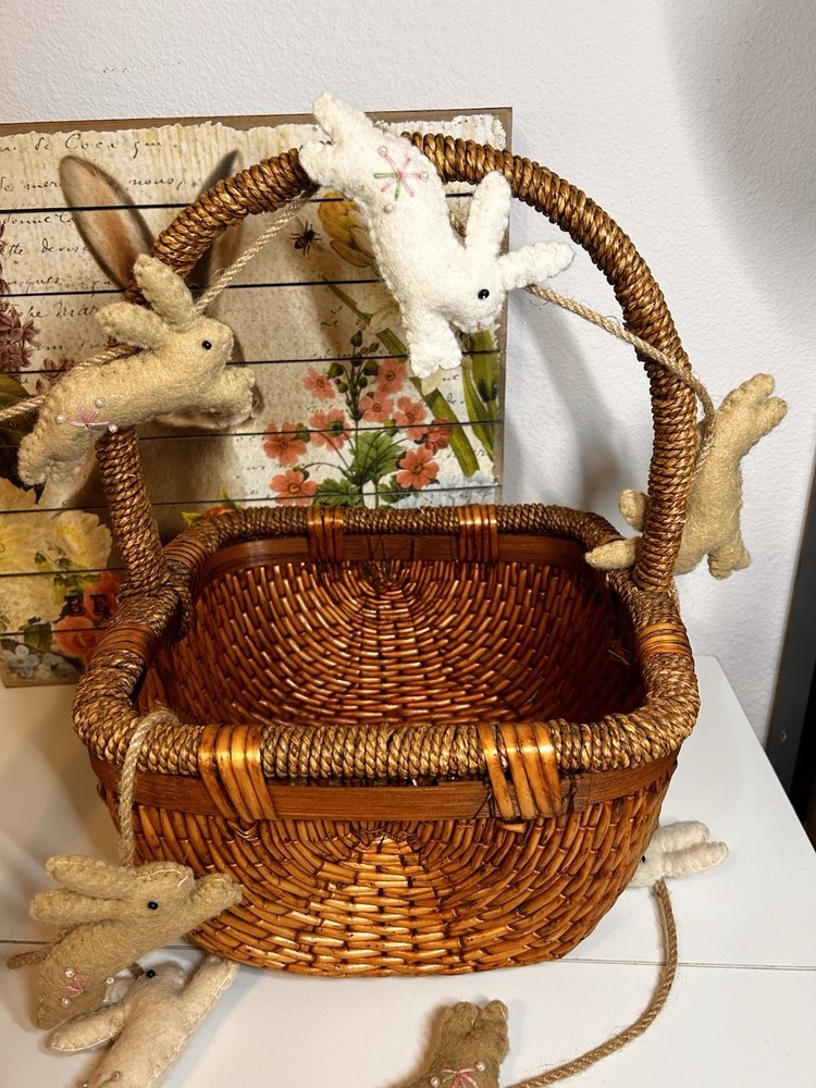 Easter Basket Or Home Decor Basket. Square Quality Solid 11 X 11.