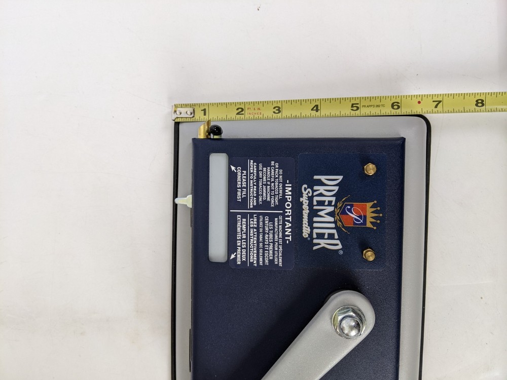 PREMIER Supermatic Cigarette Injector Machine Makes 100mm Regular & King