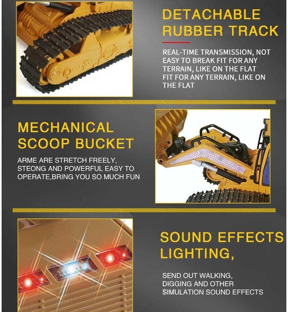 RC Skid Steer Loader Construction Truck 1/14 Remote Control Bulldozer...