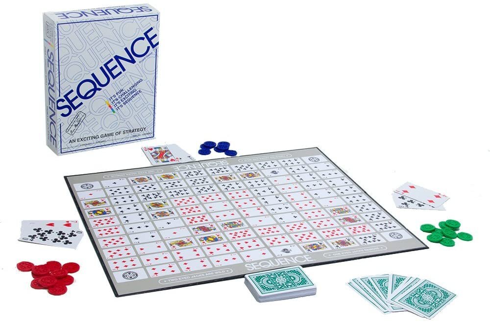Jax Sequence - Original Sequence Game with Folding Board, Cards and Chips by Jax