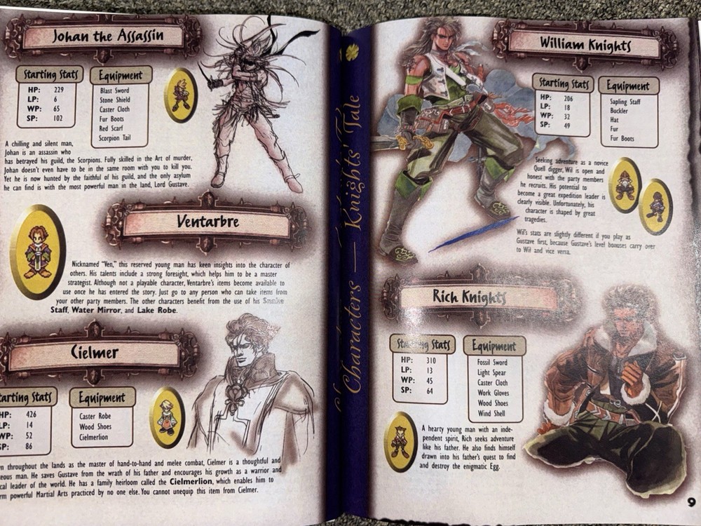 SaGa Frontier 2 Custom Hardcover Strategy Guide Ps1