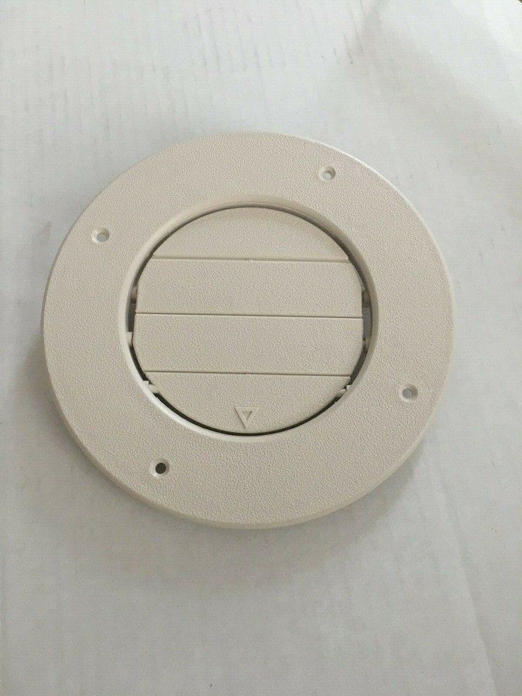 LIGHT BEIGE Round AC Ceiling Vent Open Close Adjustable Rotate Camper Trailer RV
