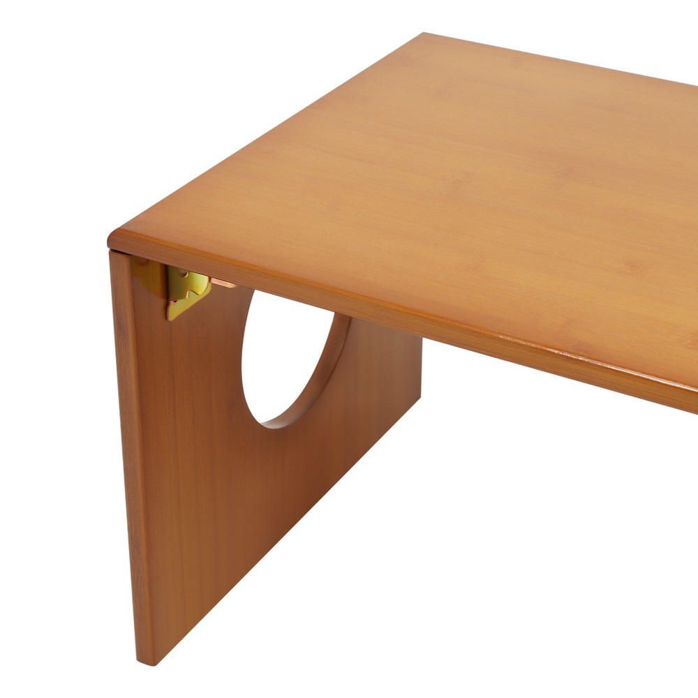 Folding Coffee Table Foldable Low Coffee Table Bamboo Floor Table Desk for Bed
