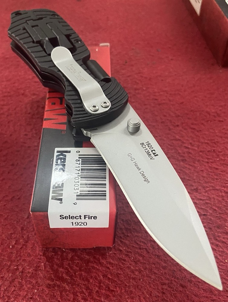 Kershaw 1920 Select Fire Pocket Knife G+G Hawk Design Multi Tool NIB