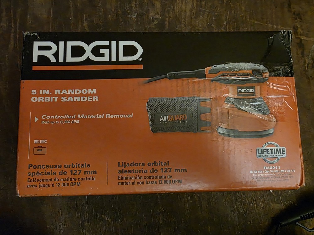 RIDGID 5in Random Orbit Sander (R26011) Used