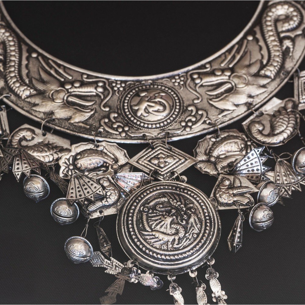 Tribal Grand Necklace Shadow Box Wall Décor
