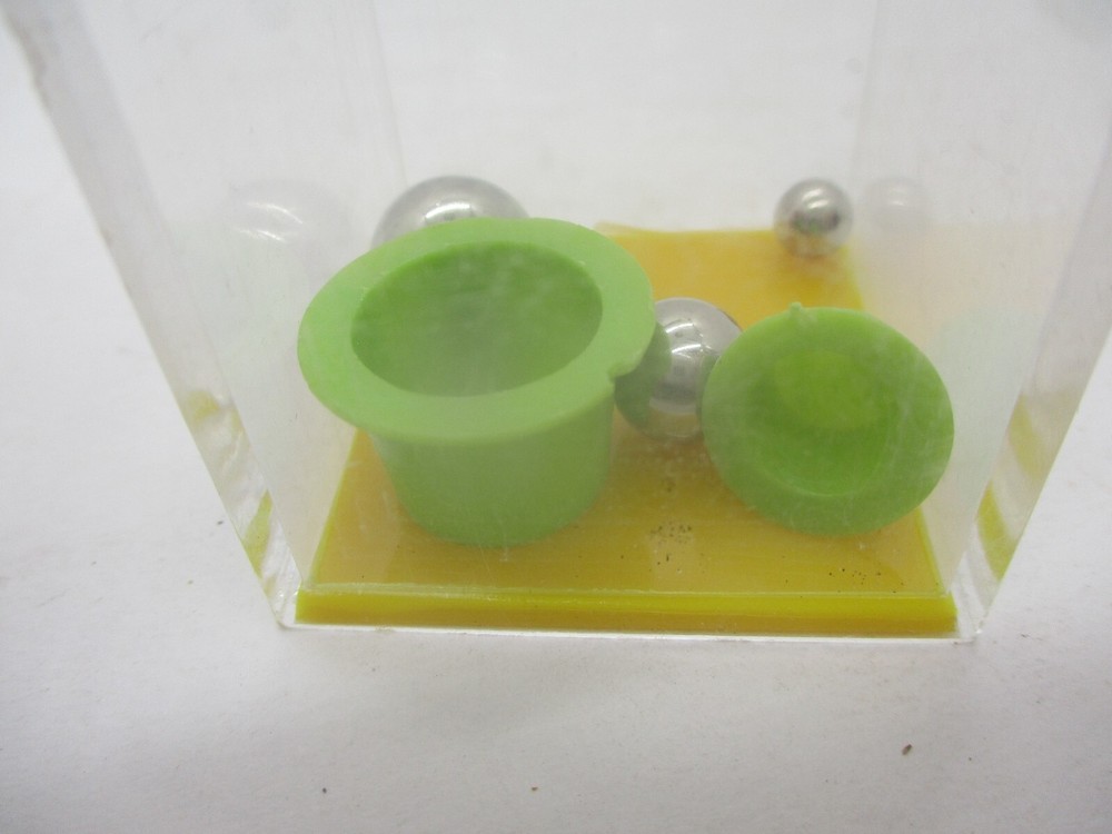Vintage Clear Plastic Puzzle Fidget Cube Game