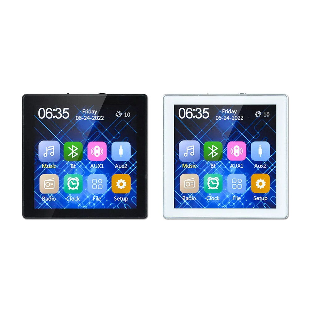 Bluetooth Wall Amplifier USB TF Music Panel Touch Screen Home Wall Amplifier