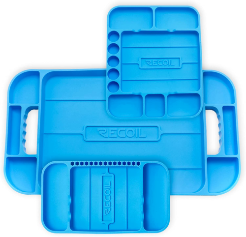 Recoil 3-Piece Nesting Silicone Tool and Hobby Tray Set STT-K3