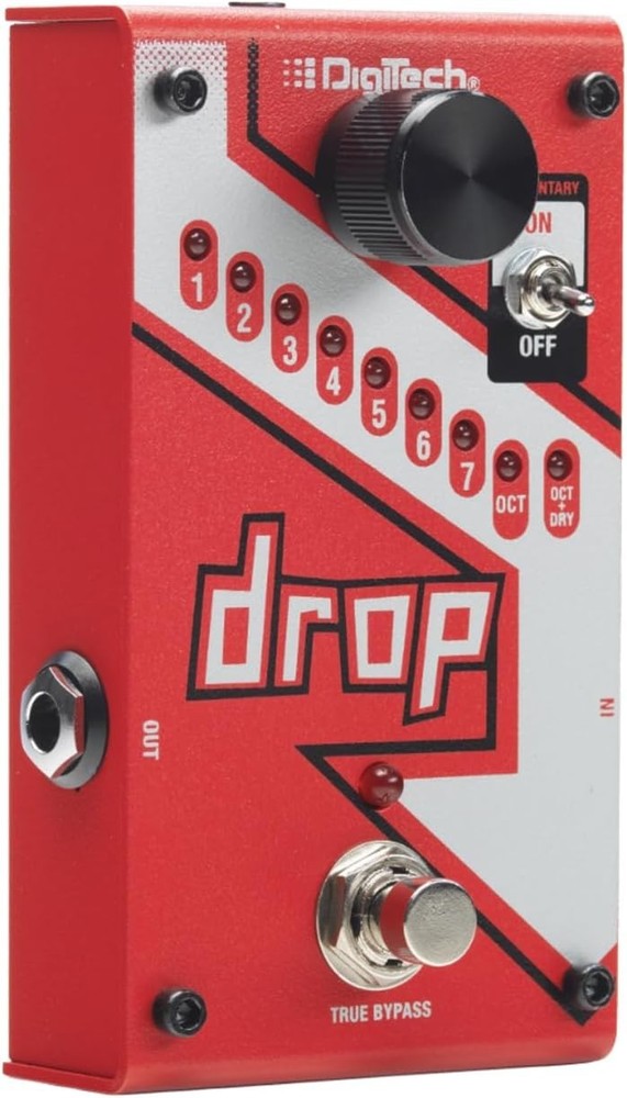 DigiTech DROP Polyphonic Drop Tune Pedal Red New