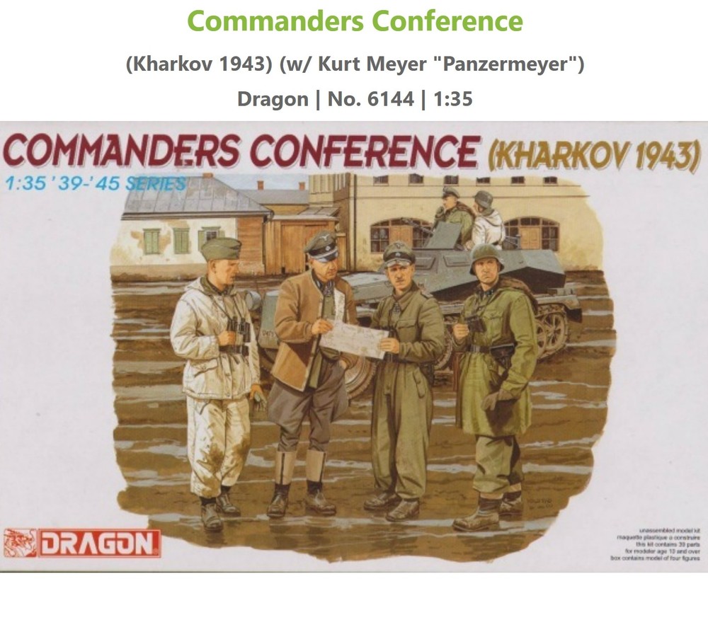 DRAGON 6144 1/35 scale Commanders Conference（Kharkov 1943）