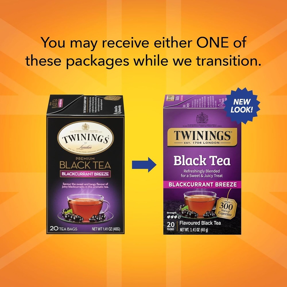 Twinings Blackcurrant Breeze Black Tea - 20 Count
