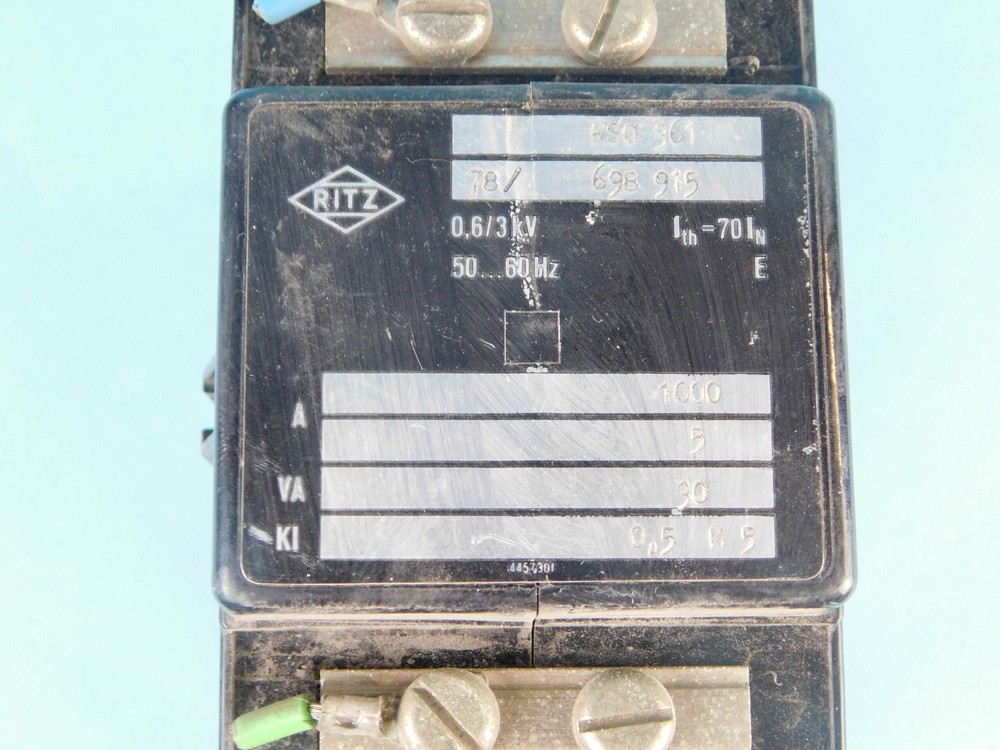 Ritz 1000:5 Amp Current Transformer KS0361