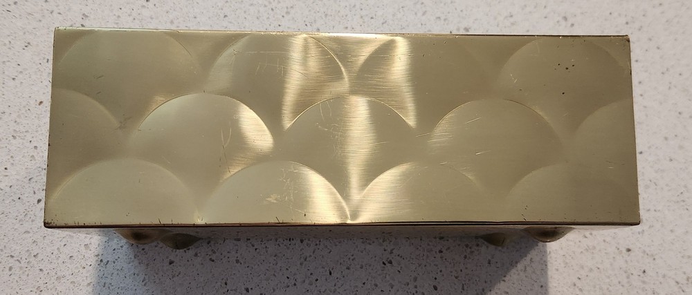 Vintage Solid Brass Planter Box By Planter Inc.
