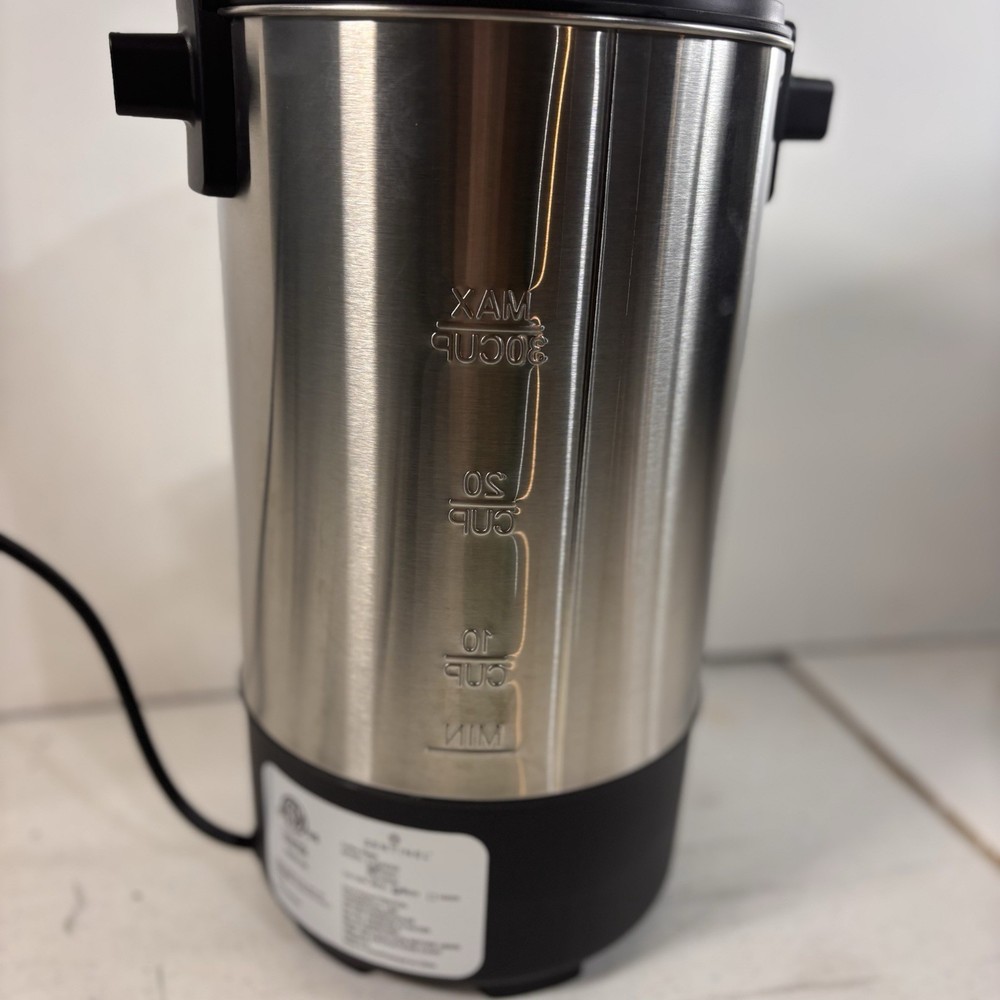 Sentinal 30 Cup Coffee Tea Brewing System Single Wall Urn Percolator NEW IN BOX