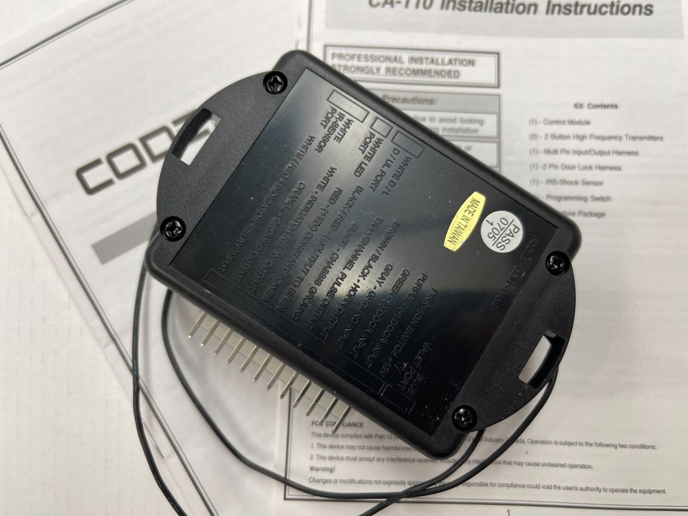 NEW Replacement Code Alarm CA-110 Module Brain CA110 GOH-PAN01 G0H-PAN01