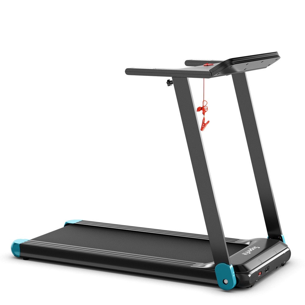 Folding Electric Treadmill Compact Walking Running Machine w/APP Control Speaker