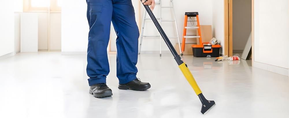 Scraper Tool, Wide Heavy Duty Floor Scraper. Long Handle,