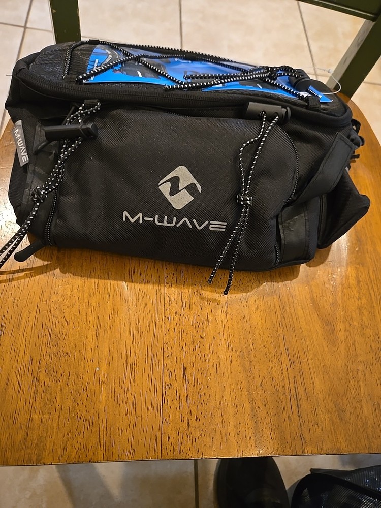 M-Wave Amsterdam Expandable Trunk Bag Black NWT