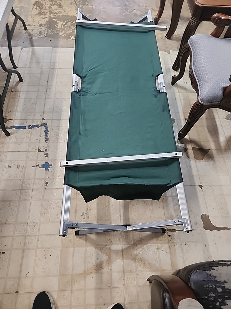 Compact Lightweight Foldable Aluminum Sleeping Cot Canvas