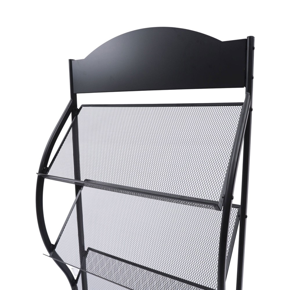 Multi-layer Book Shelf Rack | Floor Storage Display Rack USspaper Comic Display