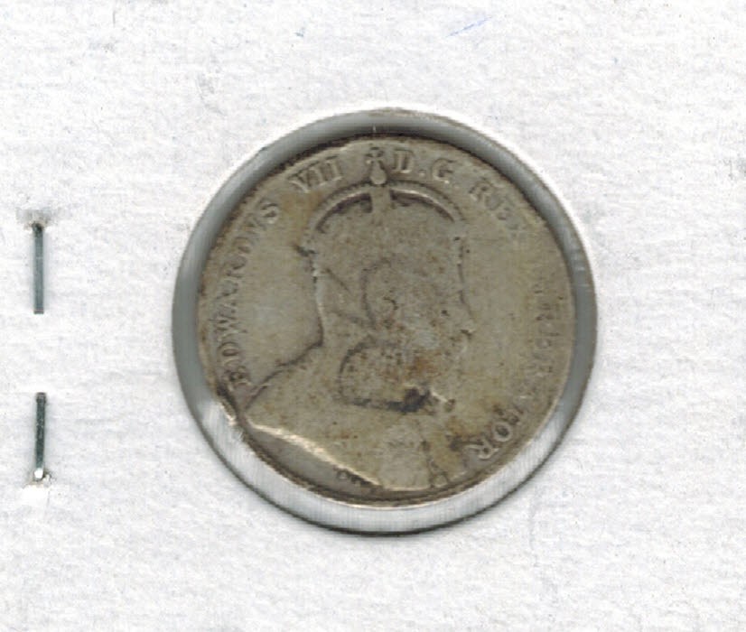 1905 Canadian SILVER Dime