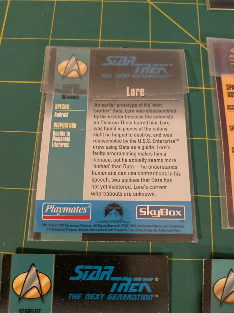 7 Star Trek Collector Cards