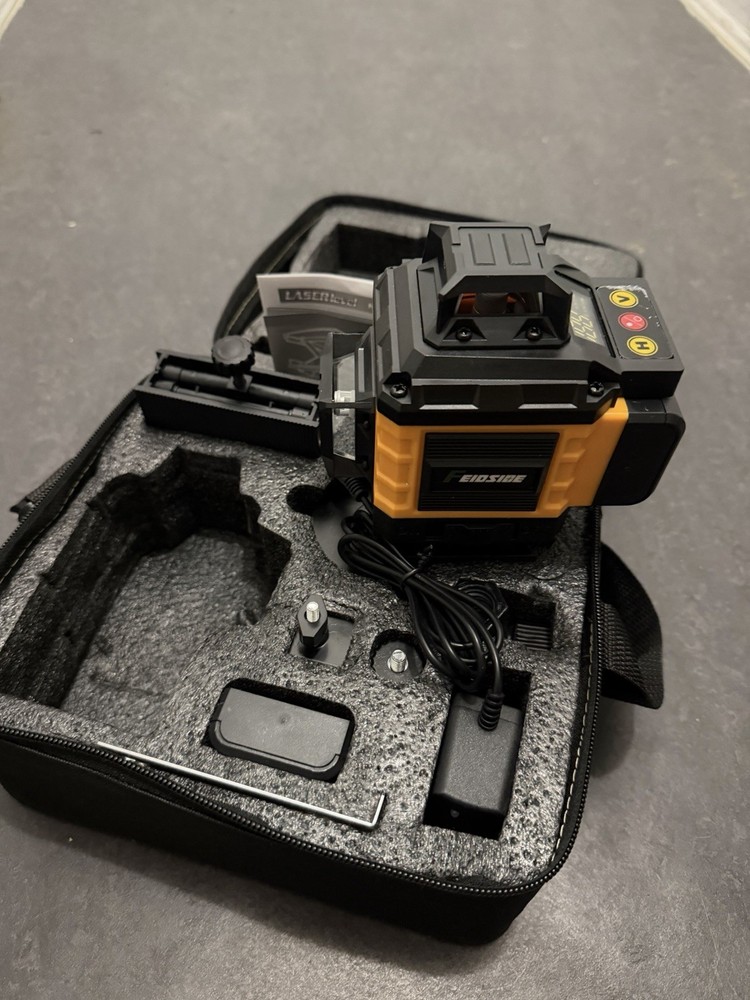 Feidside Line Laser Level Remote Control Portable Battery Included Accessories