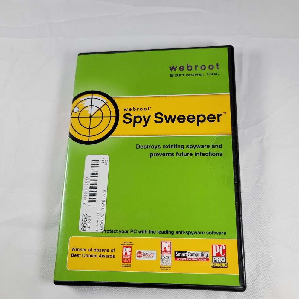 Webroot Spy Sweeper Windows Vista, XP 2003-2008 Software single PC Untested