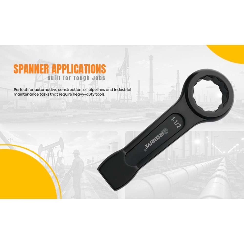 JRSDRIVE Slogging Striking Wrench Ring End 1 Inch E-2410