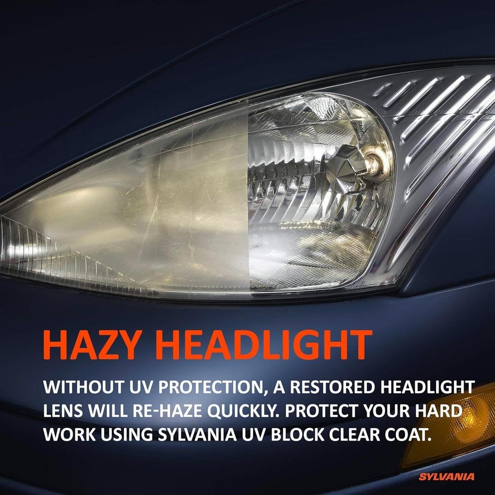 SYLVANIA - Headlight Restoration Essentials Kit - UV Block Clear Coat, Most...