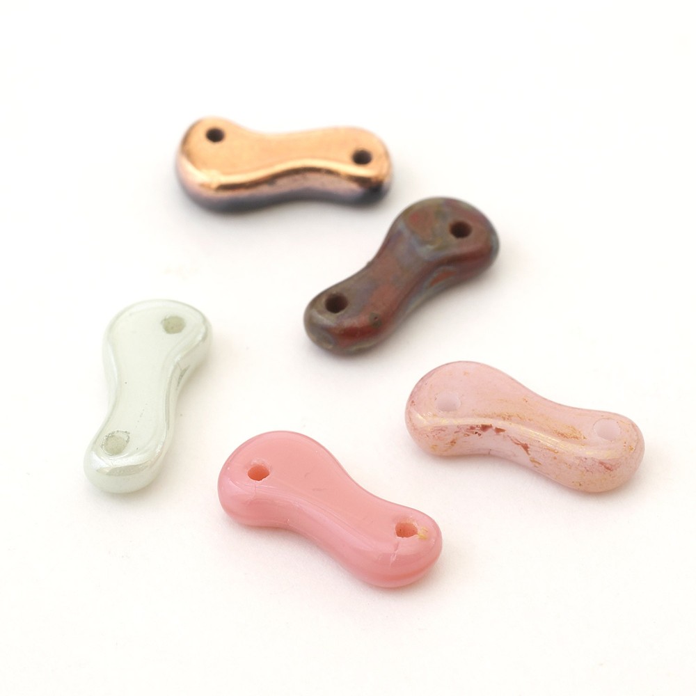 Lynx 2-Hole Ruby Bead 3mm x 10mm