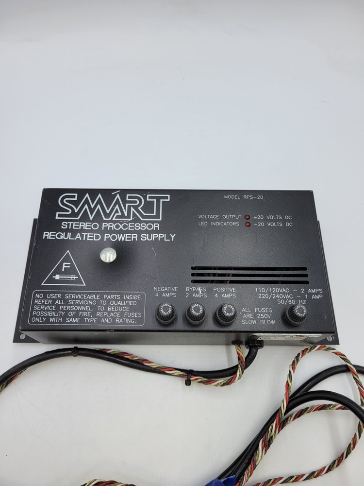 Smart RPS-20 Stereo Processor Regulated Power Supply Used Black